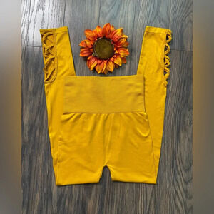 🌻5/$25🌻ZENANA OUTFITTERS Super Soft Nylon Spandex Lattice Leggings | S/M |